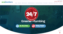 Desktop Screenshot of ecoplumbers.com